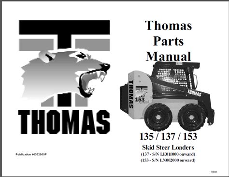 thomas 153 skid steer parts manual|thomas skid steer parts online.